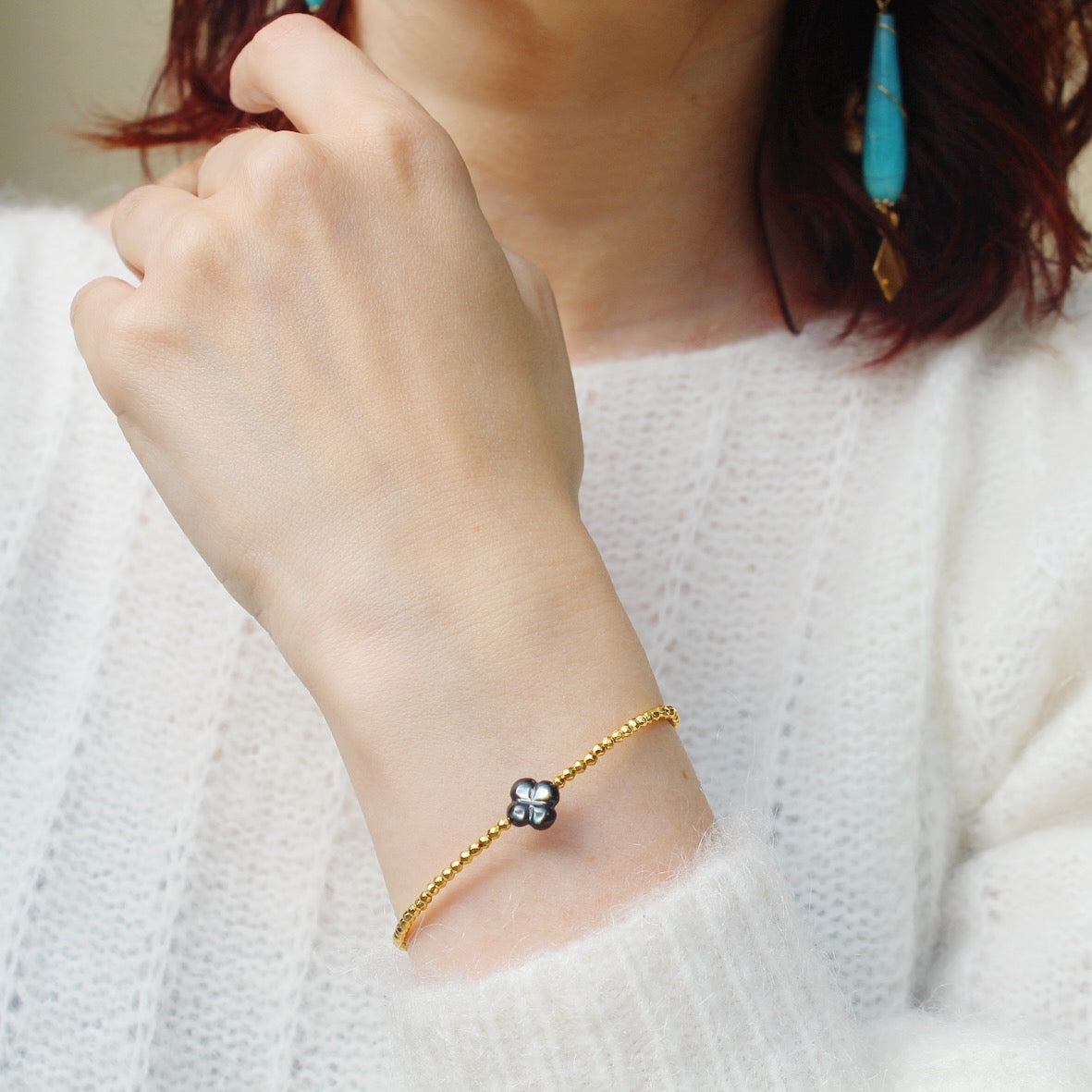 Bracciale quadrifoglio