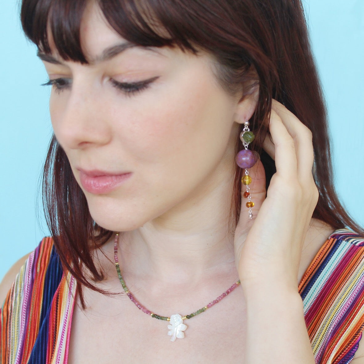 Collana Rosa di madreperla