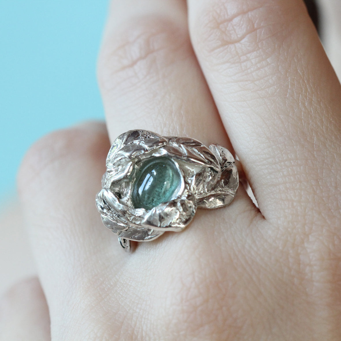 Anello driadi tormalina