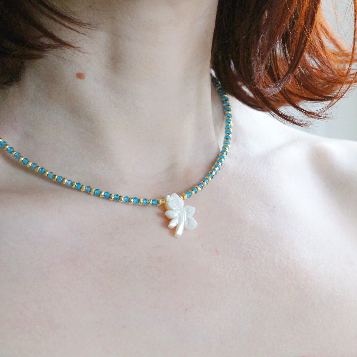 Collana Rosa di madreperla