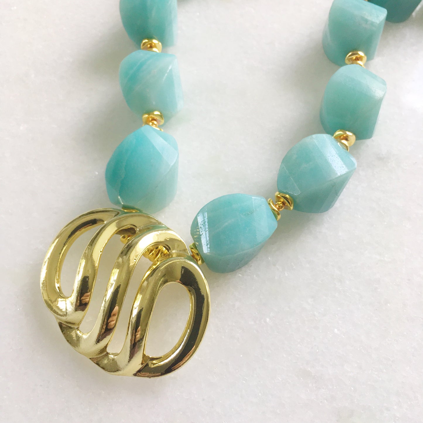 Collana Amazzonite vintage