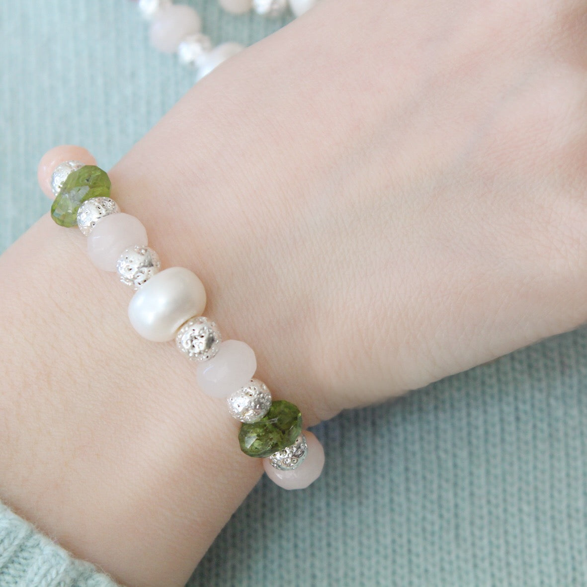 Bracciale serpente perle