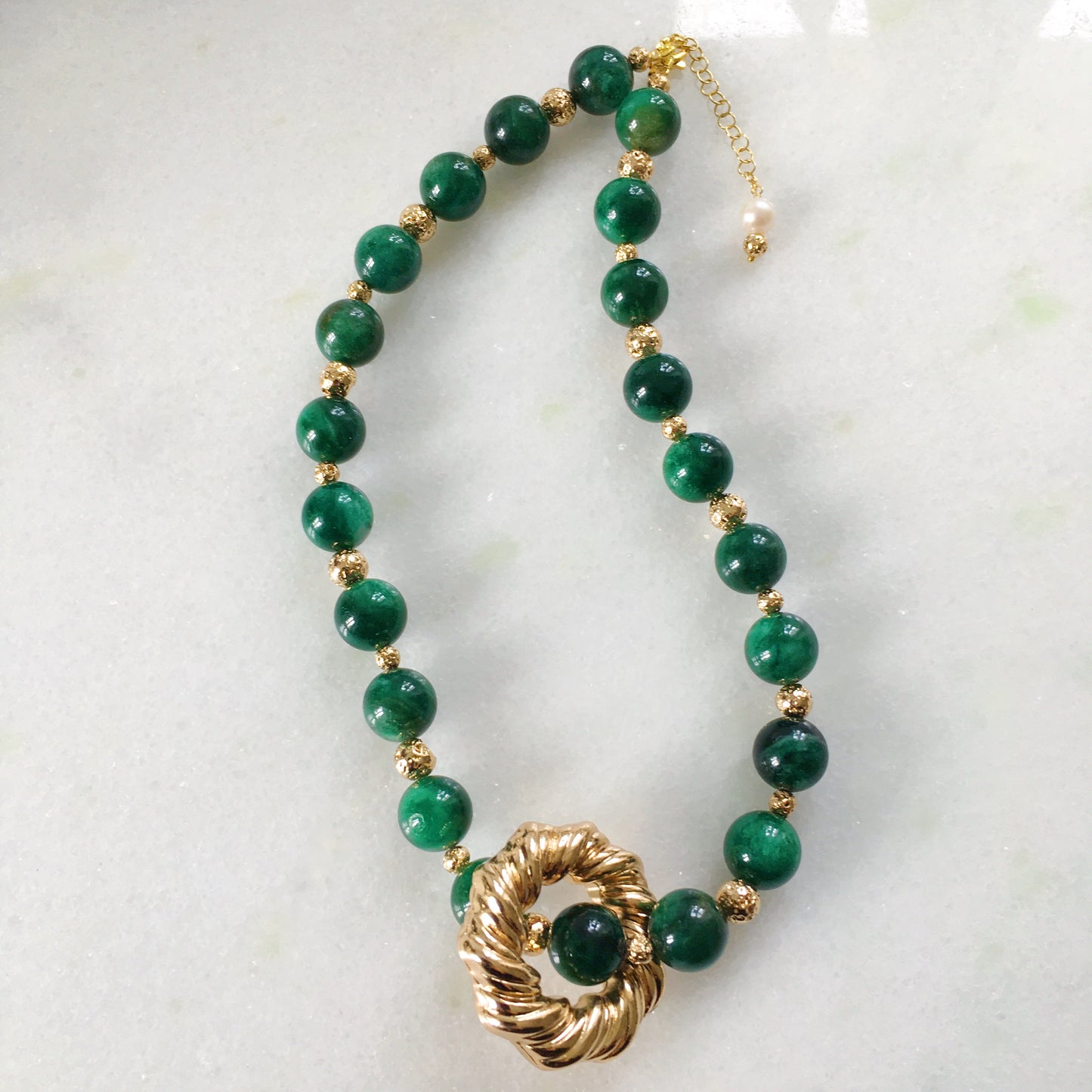 Collana Magnolia verde