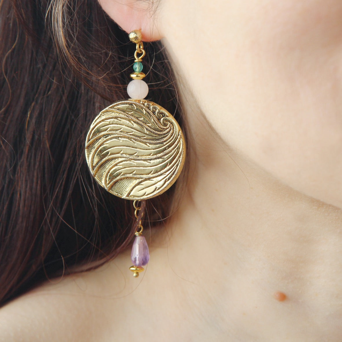 Orecchini Foglie al vento