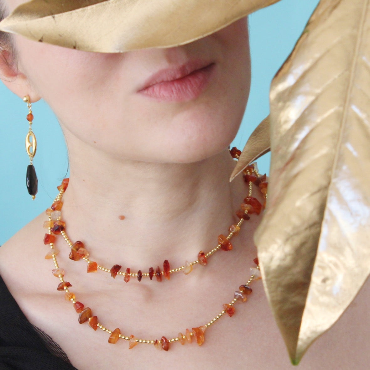 Collana Essenziale Corniola