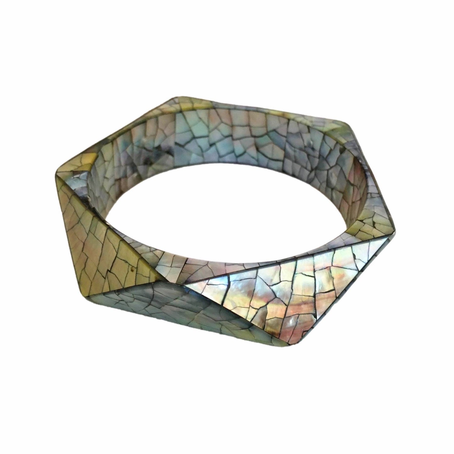 Bracciale rigido madreperla