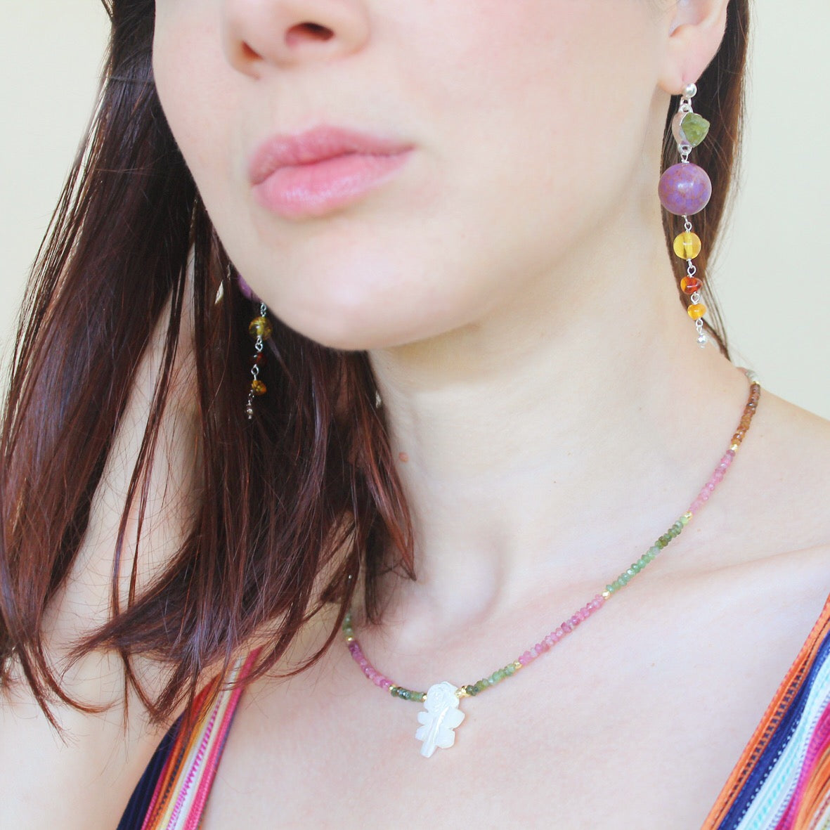Collana Rosa di madreperla