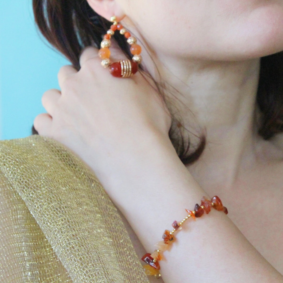 Bracciale Essenziale Corniola