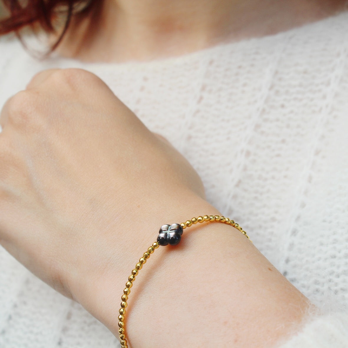 Bracciale quadrifoglio