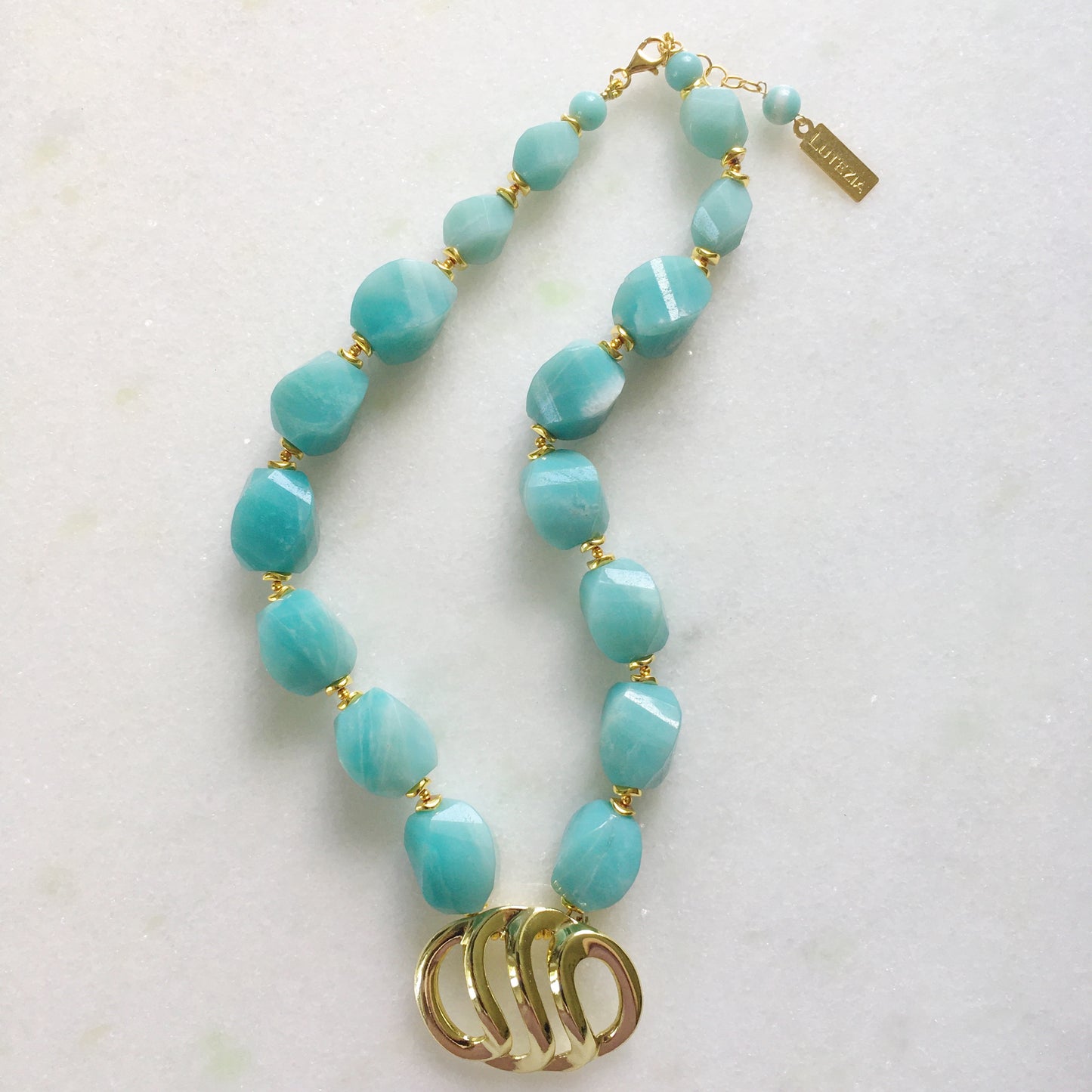 Collana Amazzonite vintage