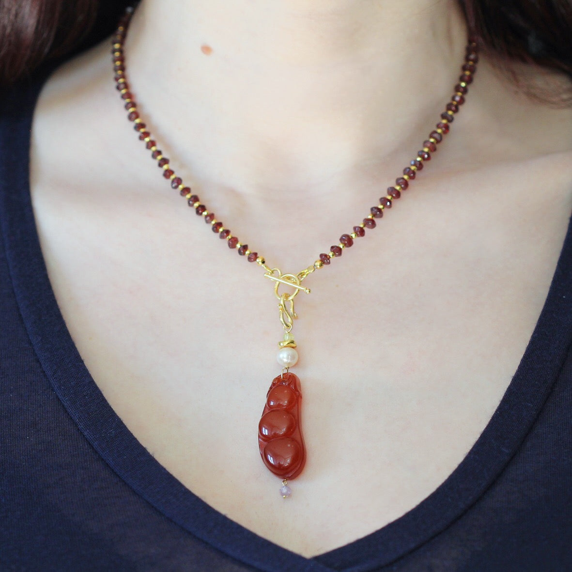 Ciondolo Baccello Rosso