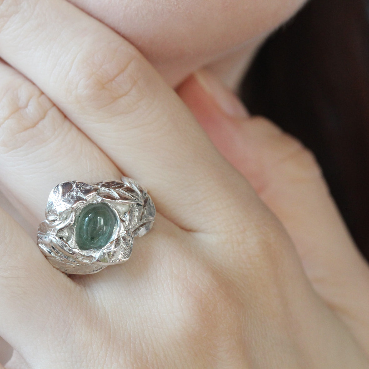 Anello driadi tormalina