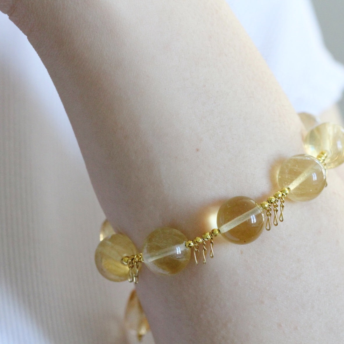 Bracciale frange citrino