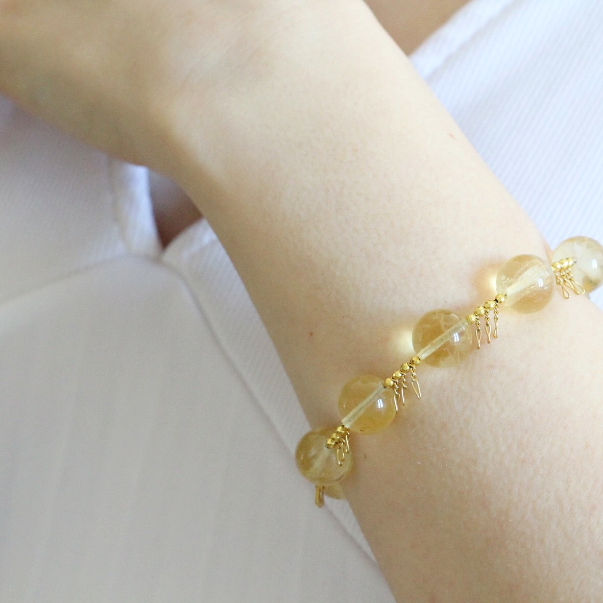 Bracciale frange citrino