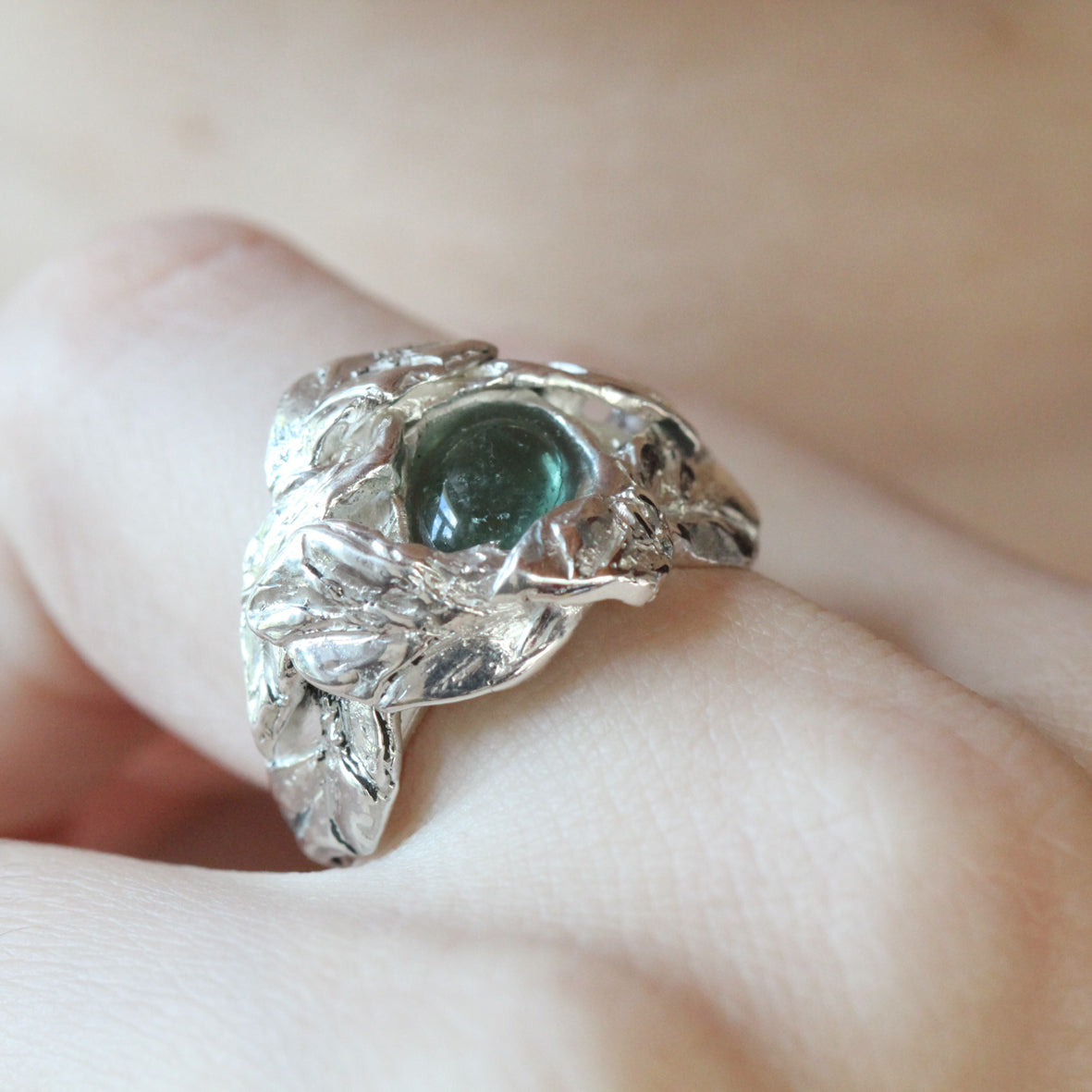 Anello driadi tormalina