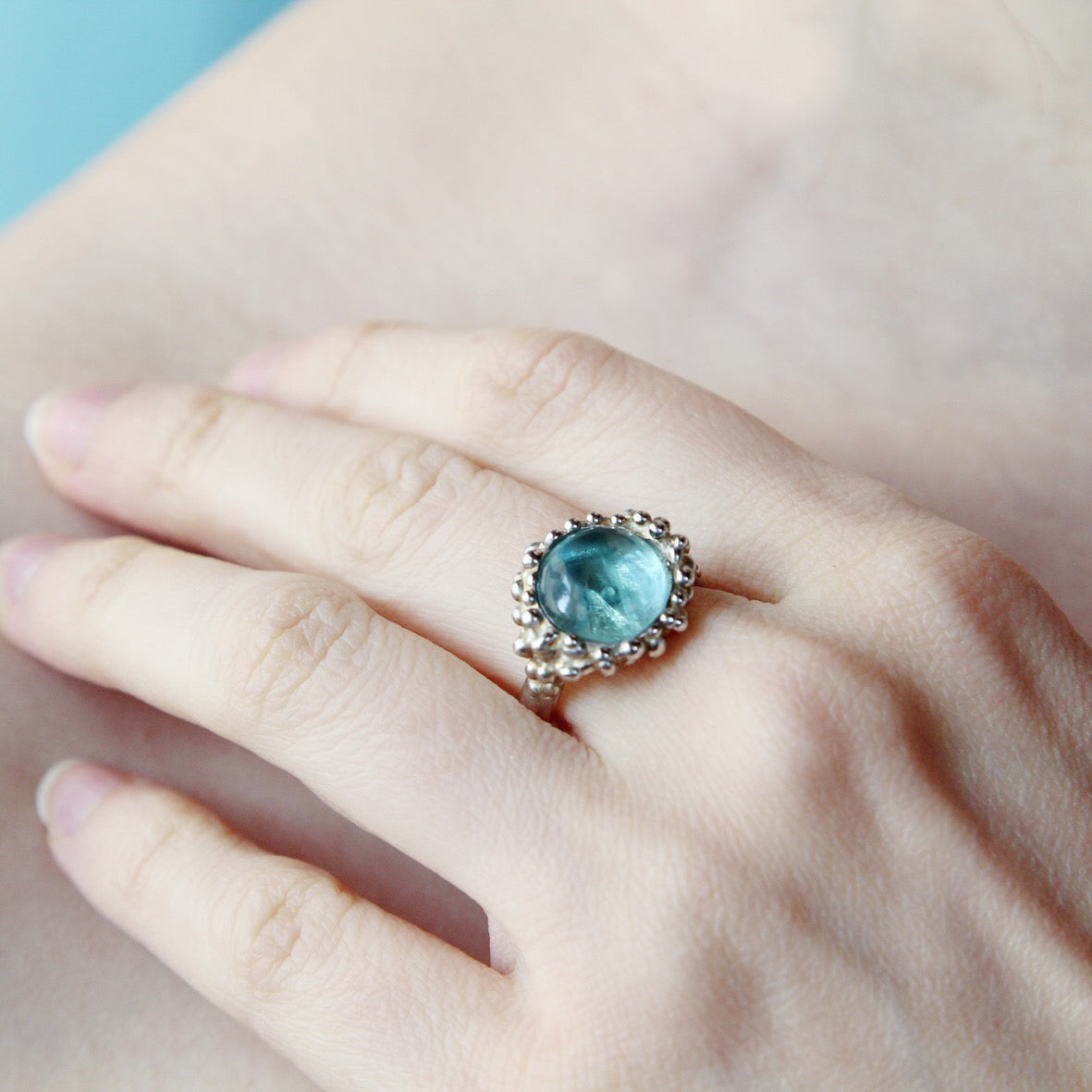 Anello mille bolle apatite