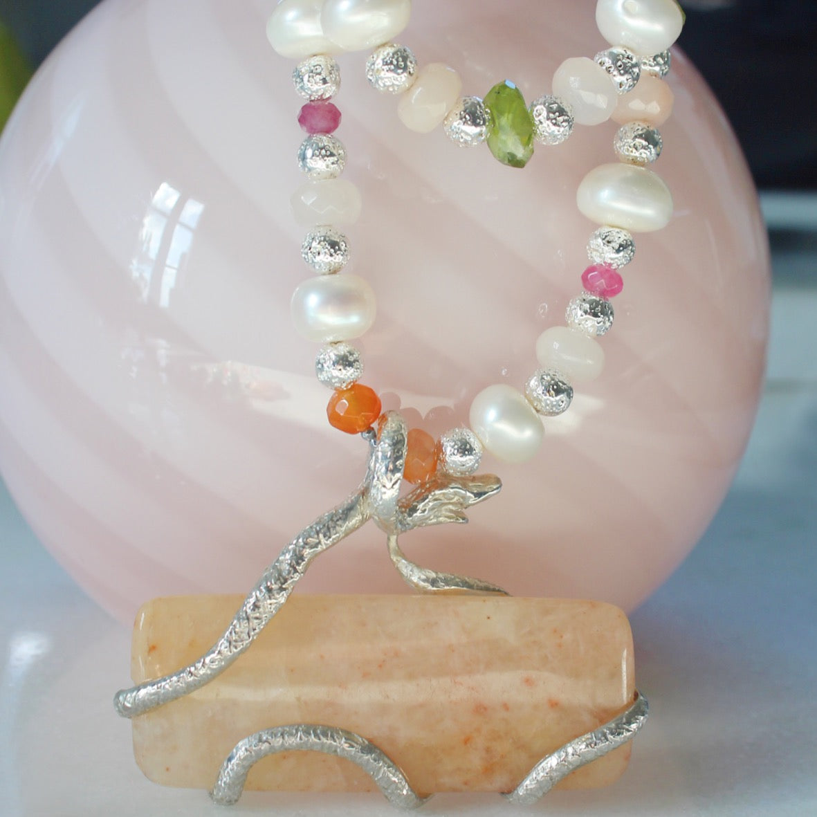 Collana serpente perle
