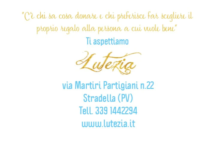 Buono Regalo Lutezia