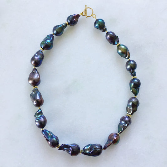 Collana Perle nere