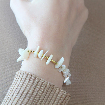 Bracciale essenziale madreperla