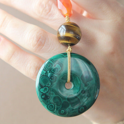 Ciondolo phi di Malachite n.4