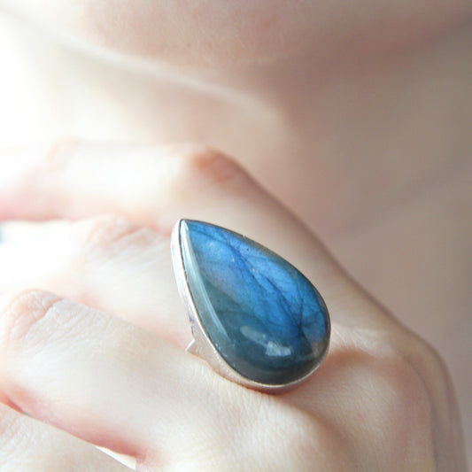 Anello Labradorite