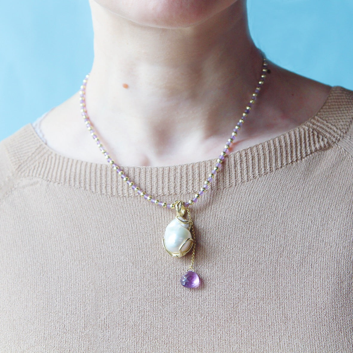 Collana Eterea Ametista