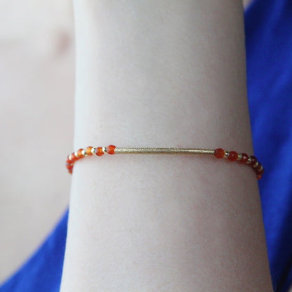 Bracciale luna corniola