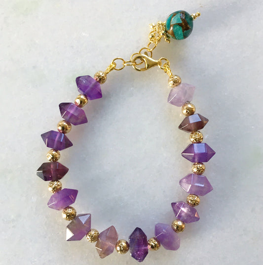 Bracciale cristallo viola