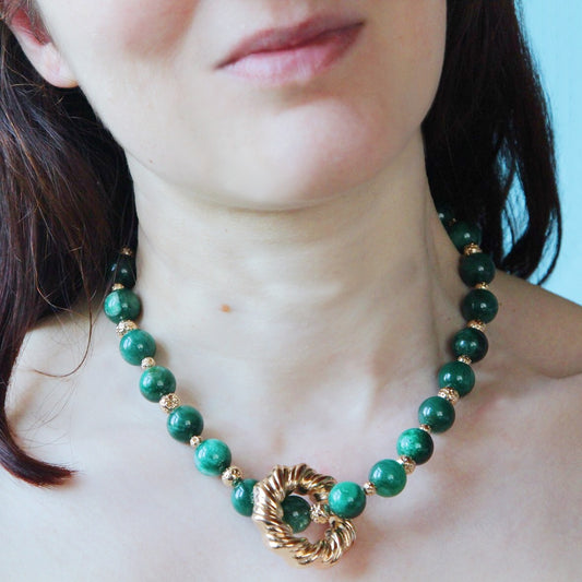 Collana Magnolia verde