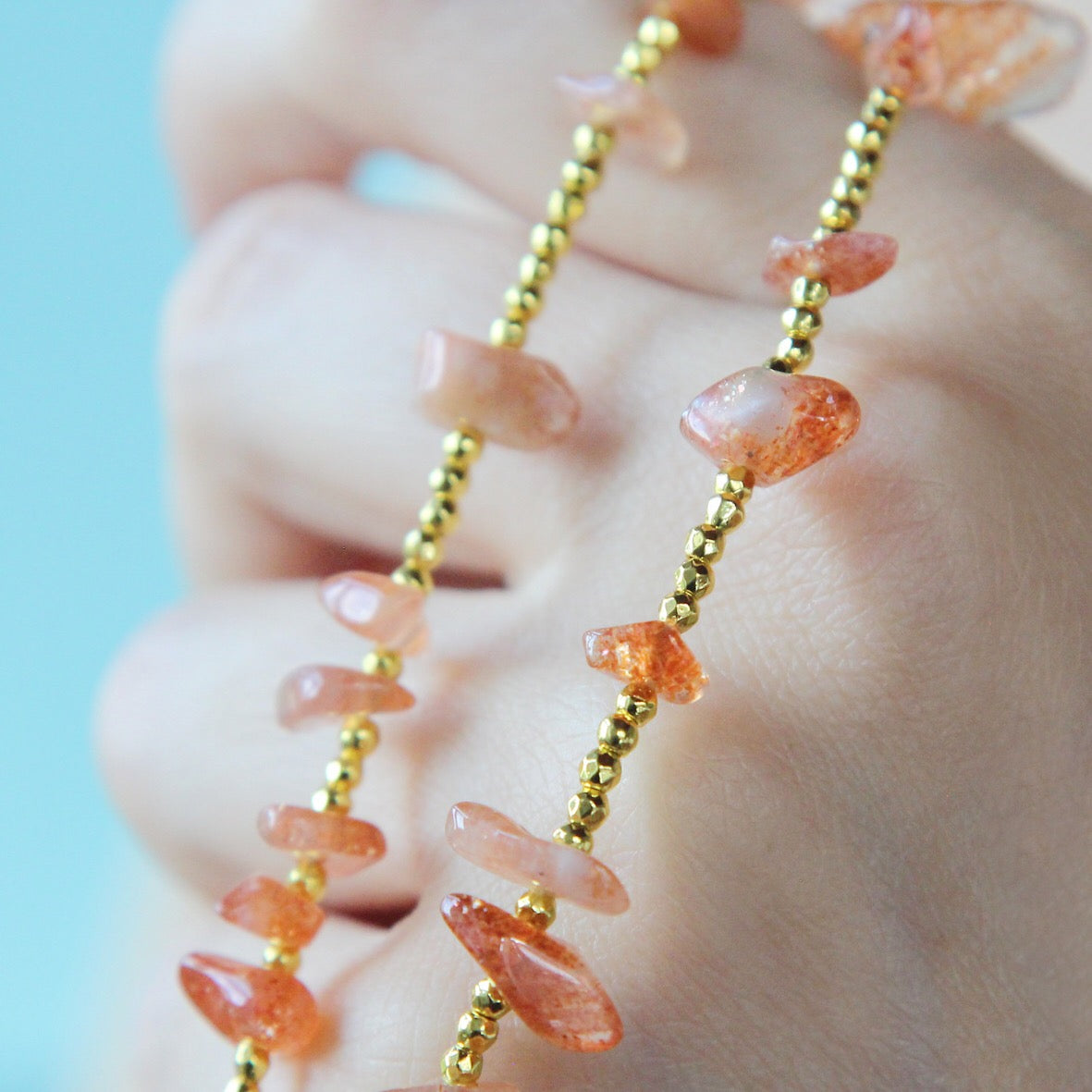 Collana essenziale pietra del sole