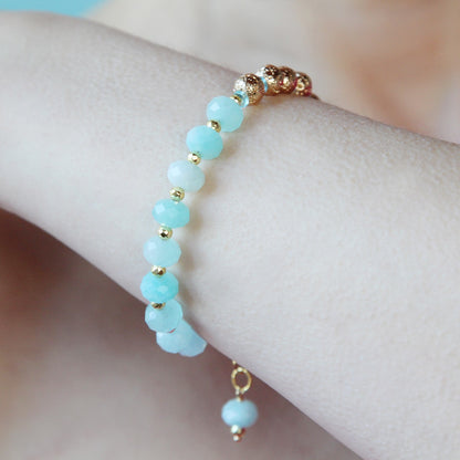 Bracciale Yin e Yang azzurro
