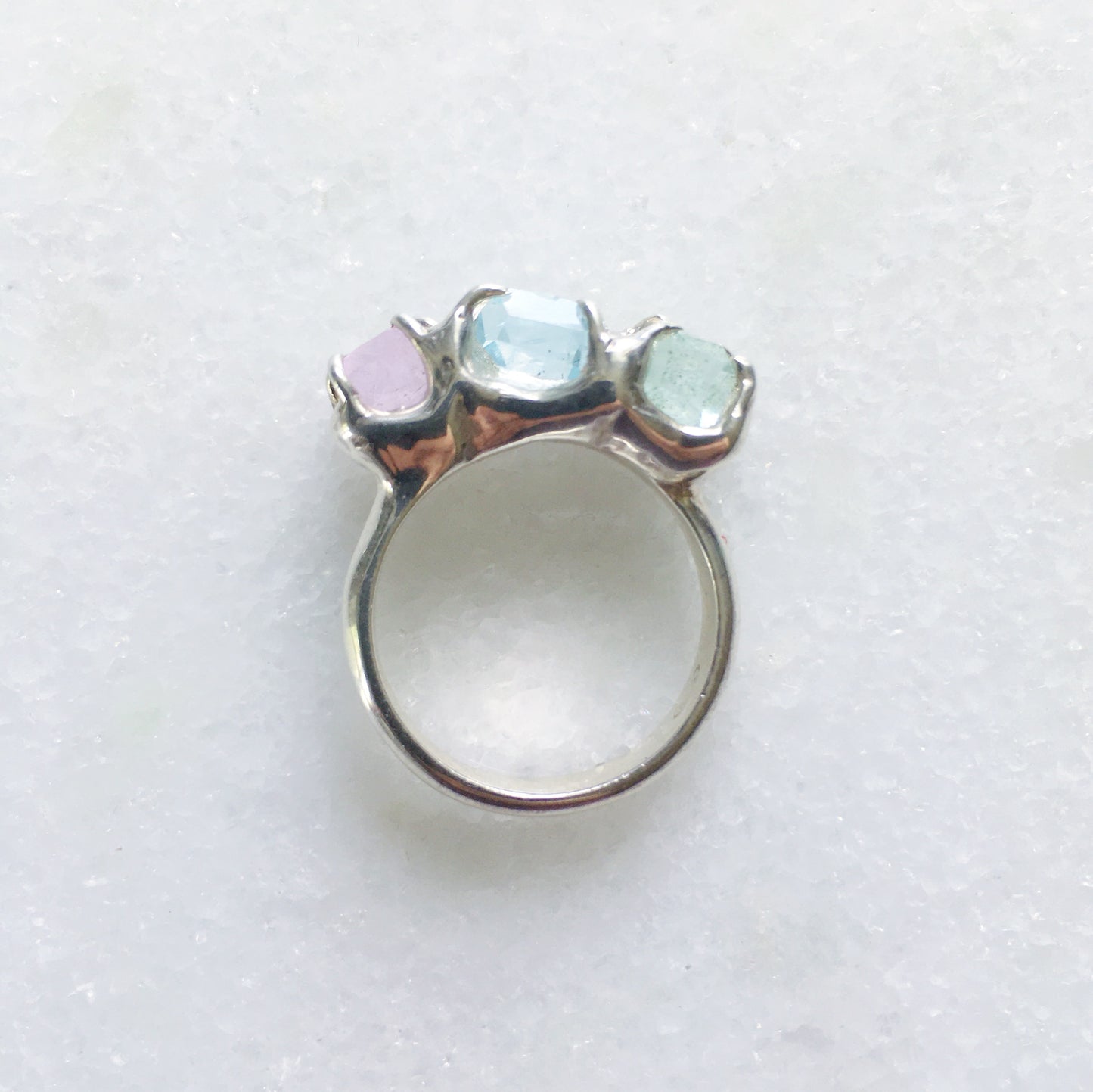 Anello trilogy acquamarina