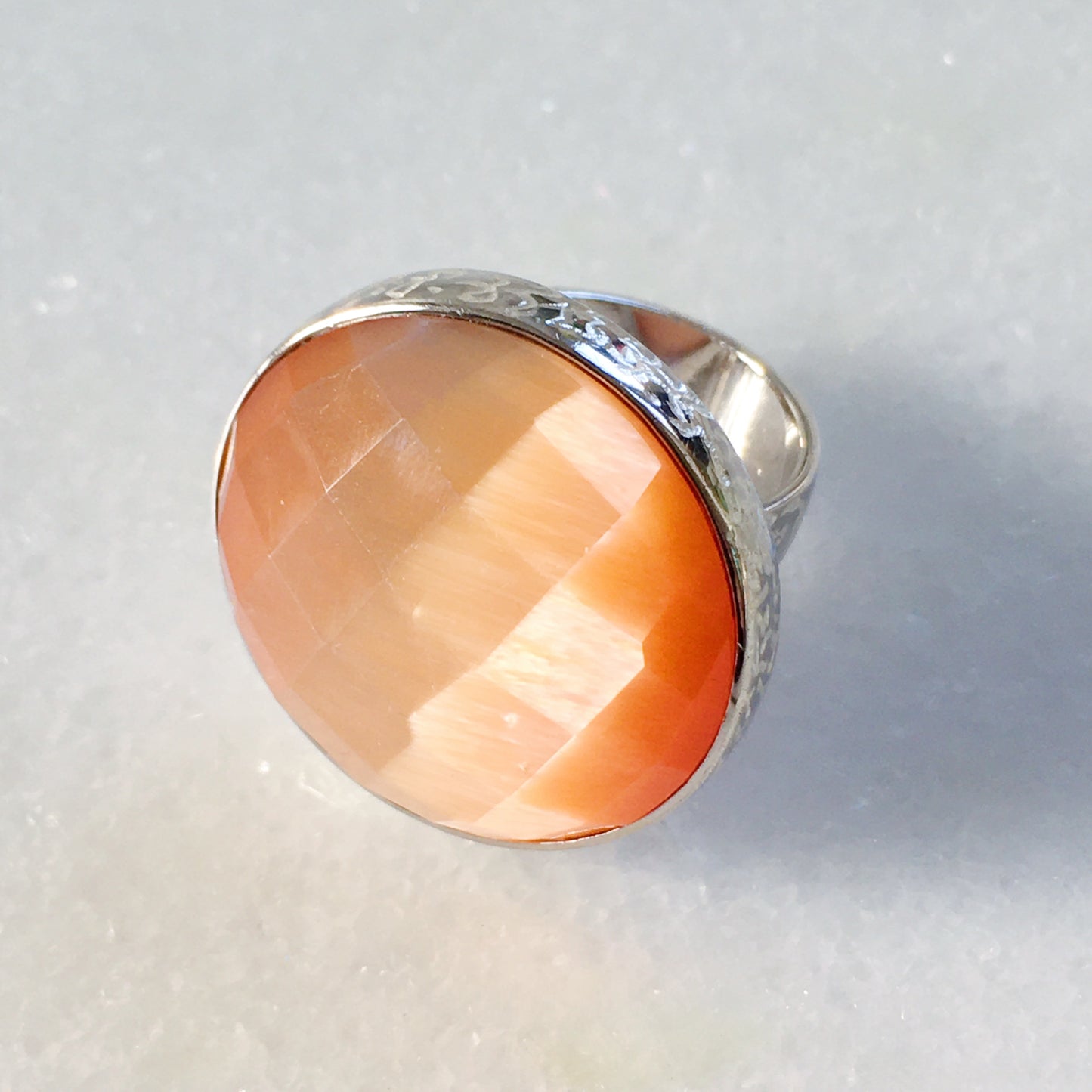 Anello madreperla arancio