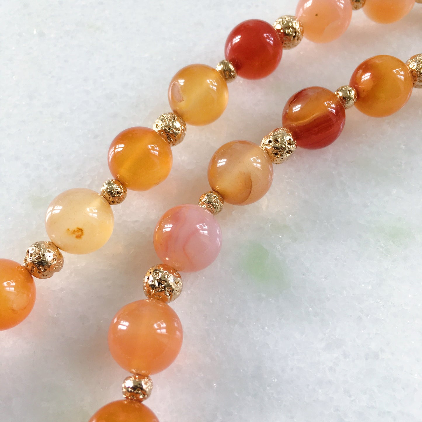 Collana magnolia arancio
