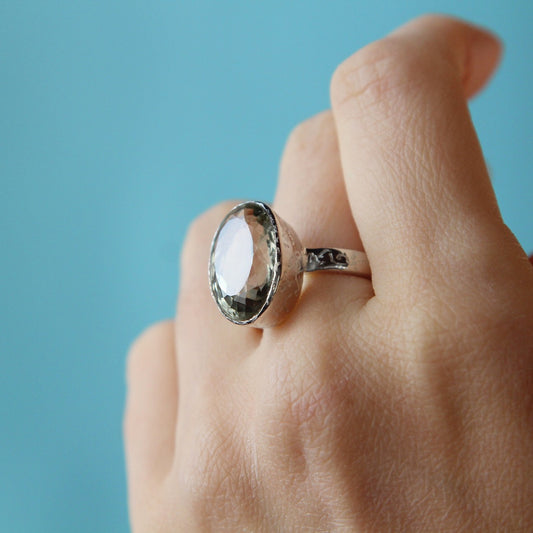 Anello Prasiolite