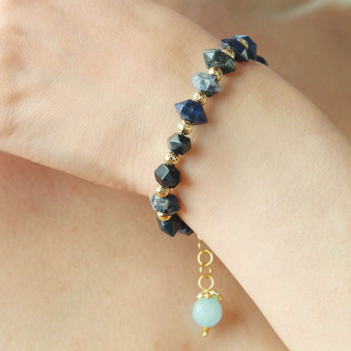Bracciale cristallo blu