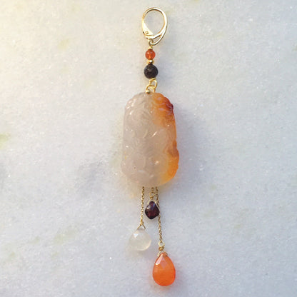 Ciondolo Drago Corniola