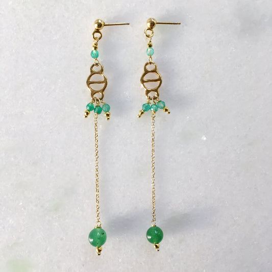 Orecchini Decò Verde