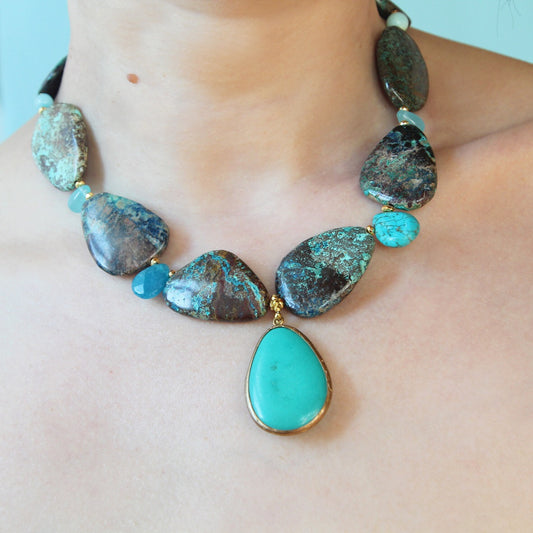 Collana Crisocolla