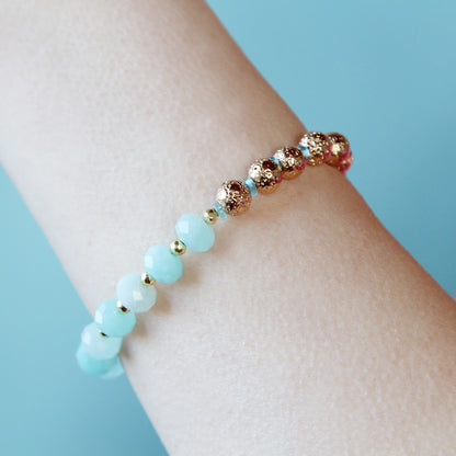 Bracciale Yin e Yang azzurro