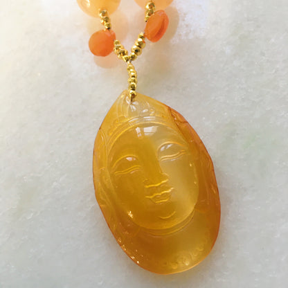 Collana volto di Buddha