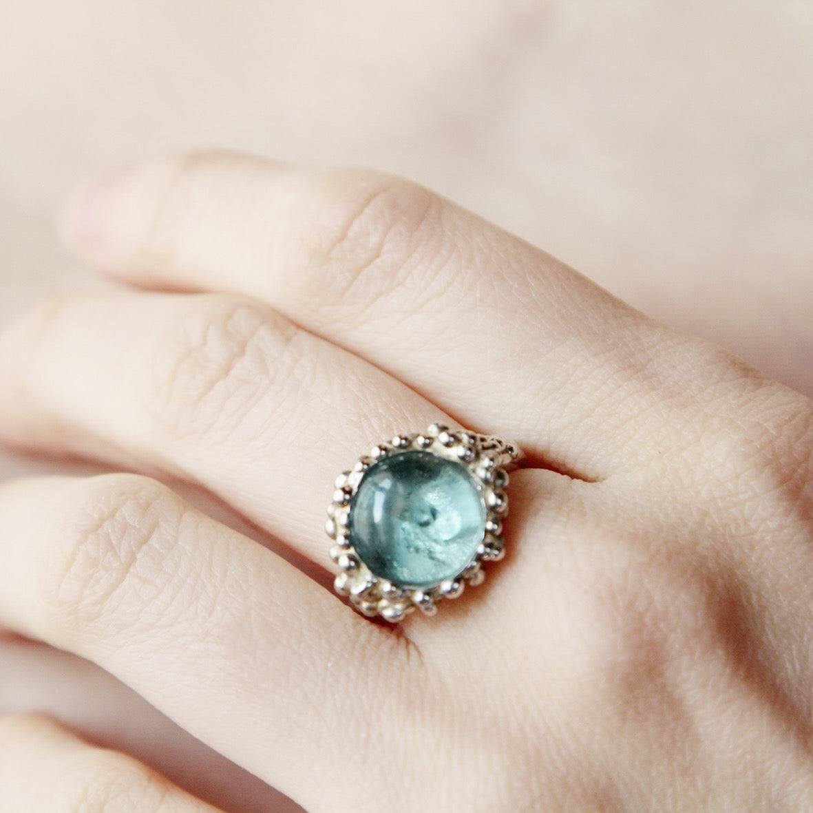 Anello mille bolle apatite