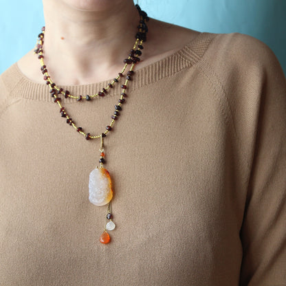 Ciondolo Drago Corniola