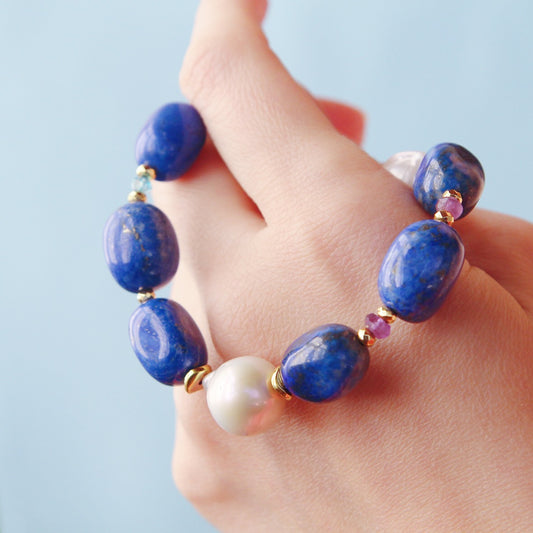 Collana Orchidea Blu