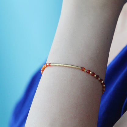 Bracciale luna corniola