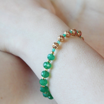 Bracciale Yin e Yang verde