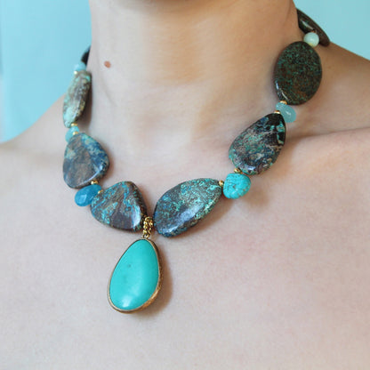 Collana Crisocolla