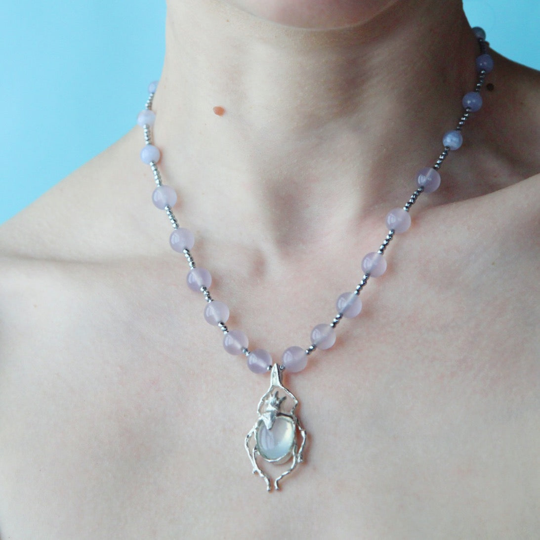 Collana scarabeo Luna