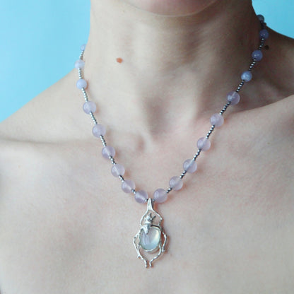 Collana scarabeo Luna